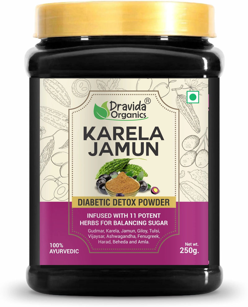 Karela Jamun Powder With 11 Potent Herbs Helps Regulate Sugar Management