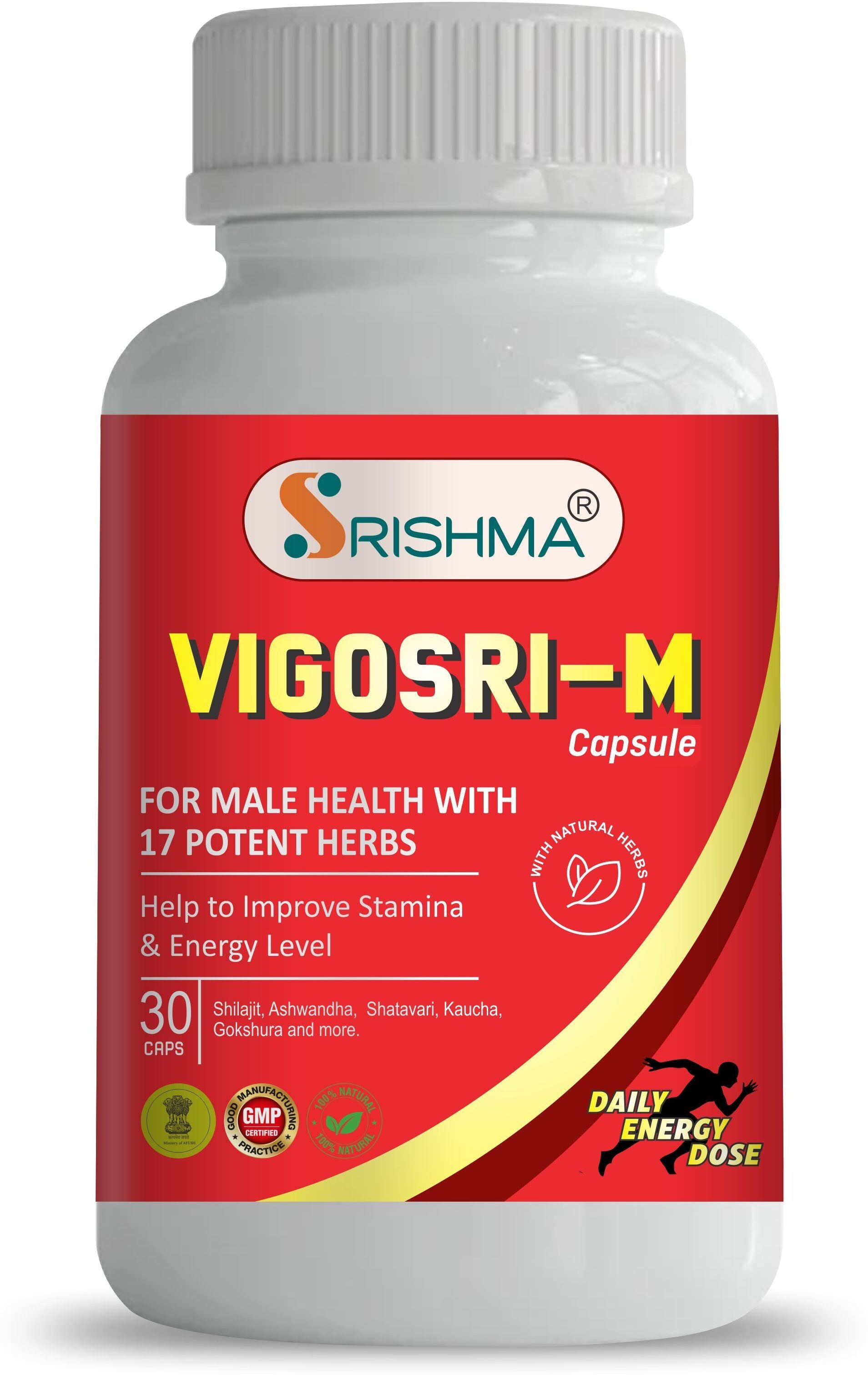 Vigori-M Ayurvedic Capsules for Men | Ashwagnadha & Shiljit