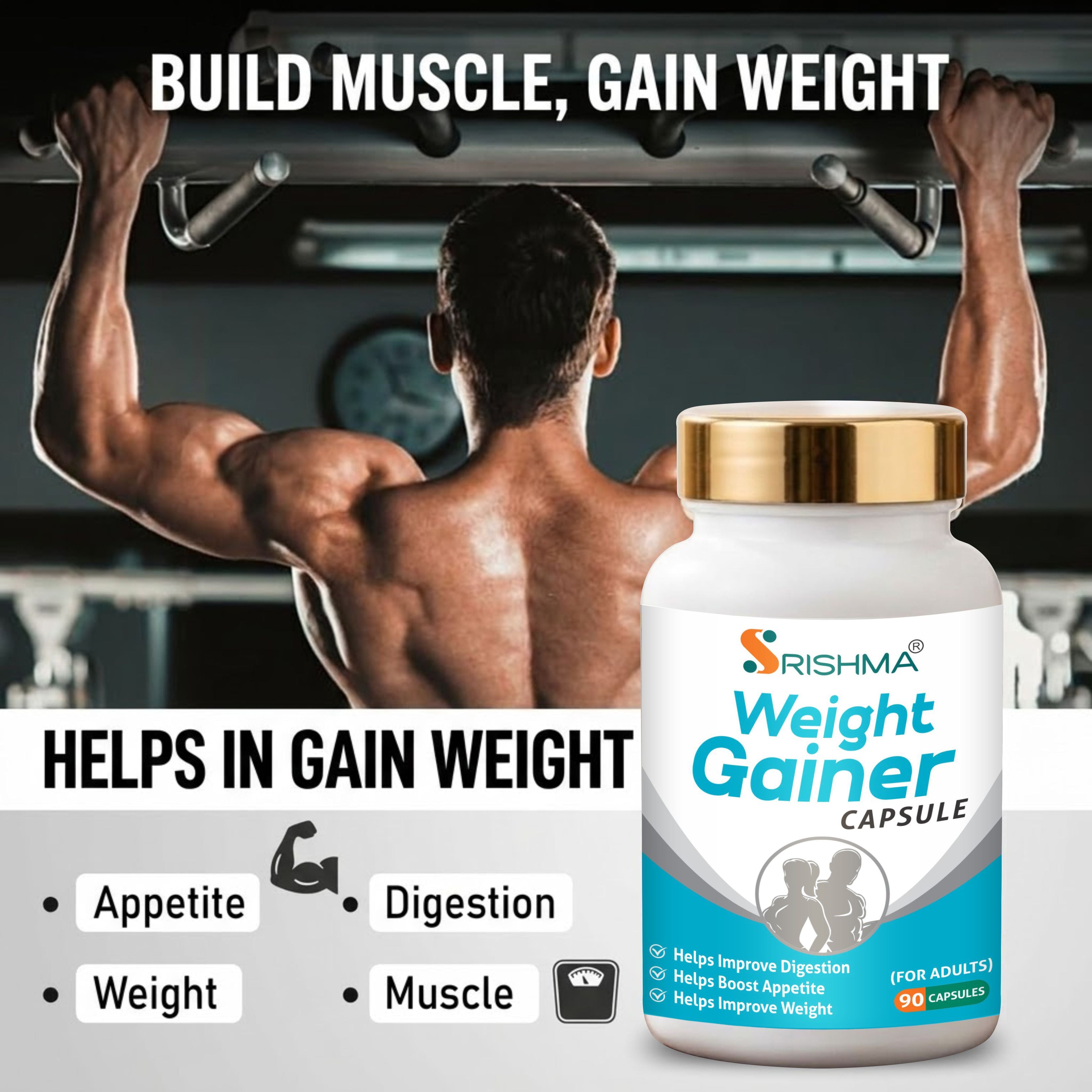 Weight Gainer Capsule for Supports Faster Muscle Development