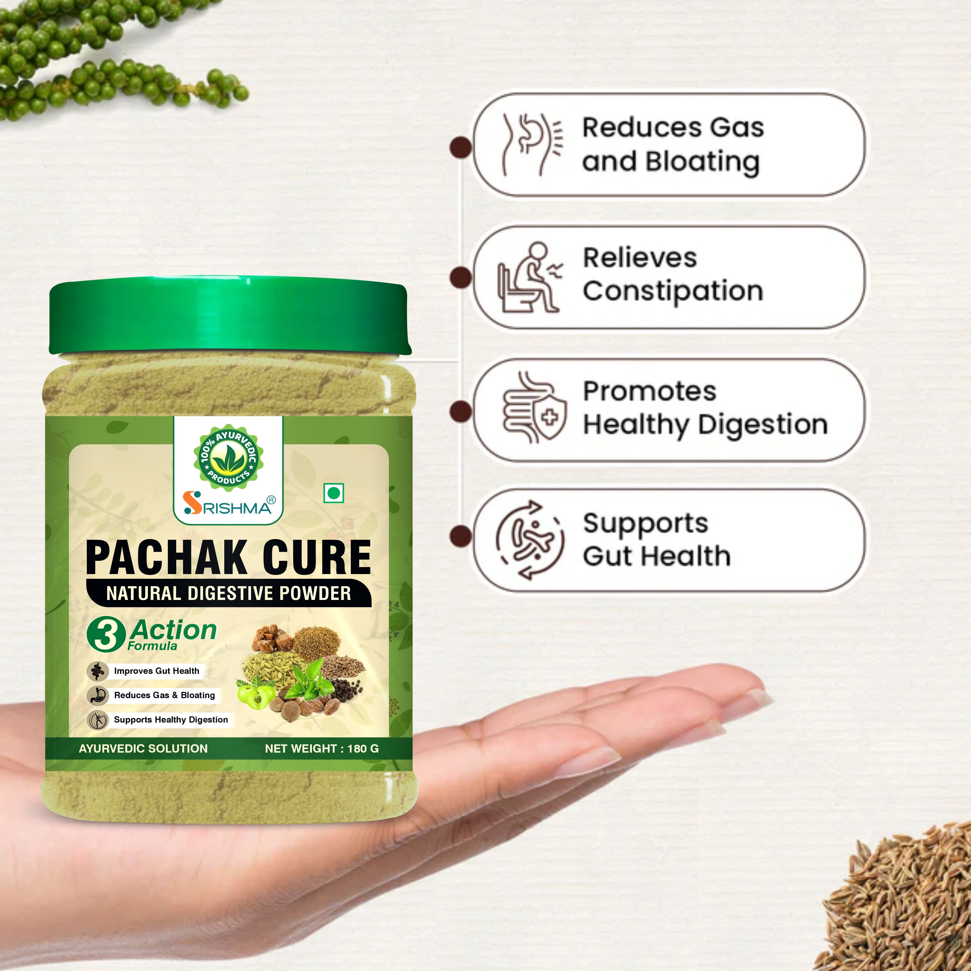Pachak Cure Powder | Natural Solution For Gas & Indigestion