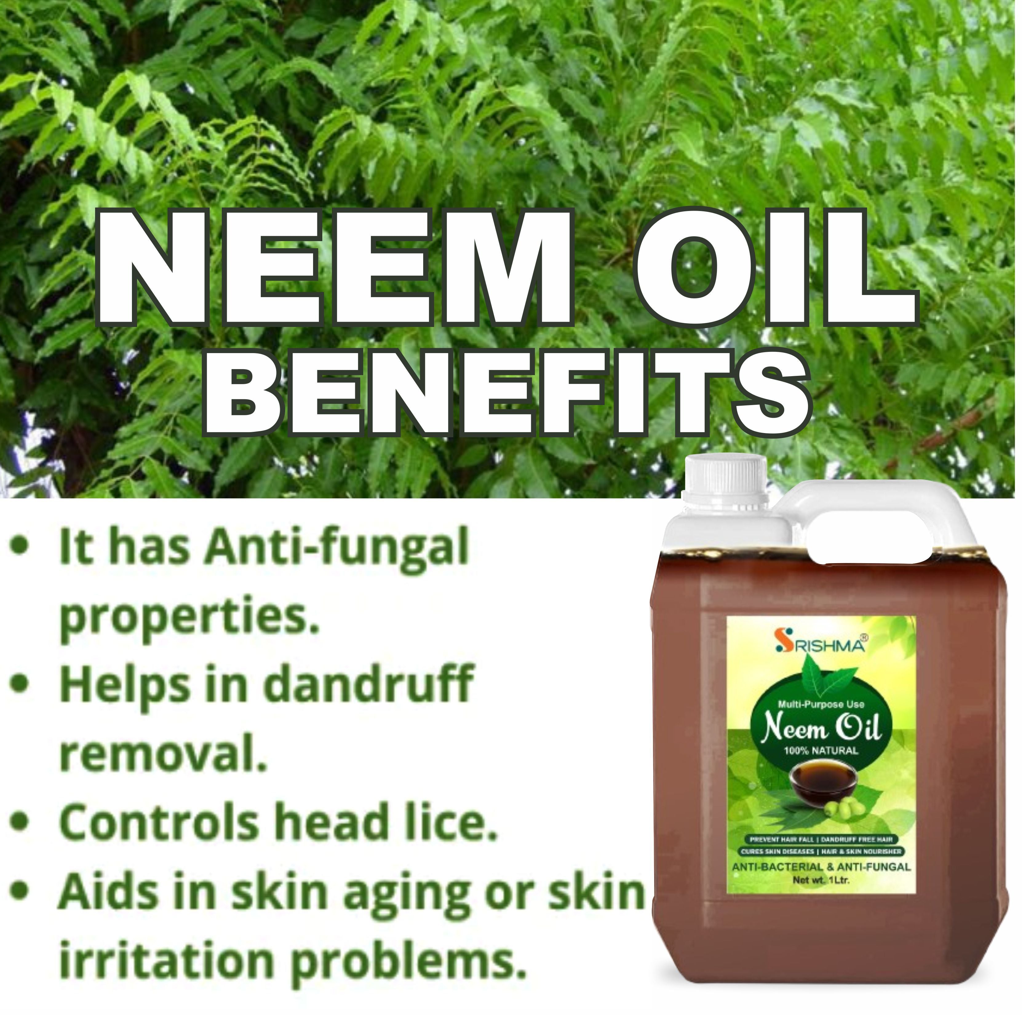Cold Pressed Pure Neem Oil for Hair Dandruff | Neem Oil For Skin | Neem