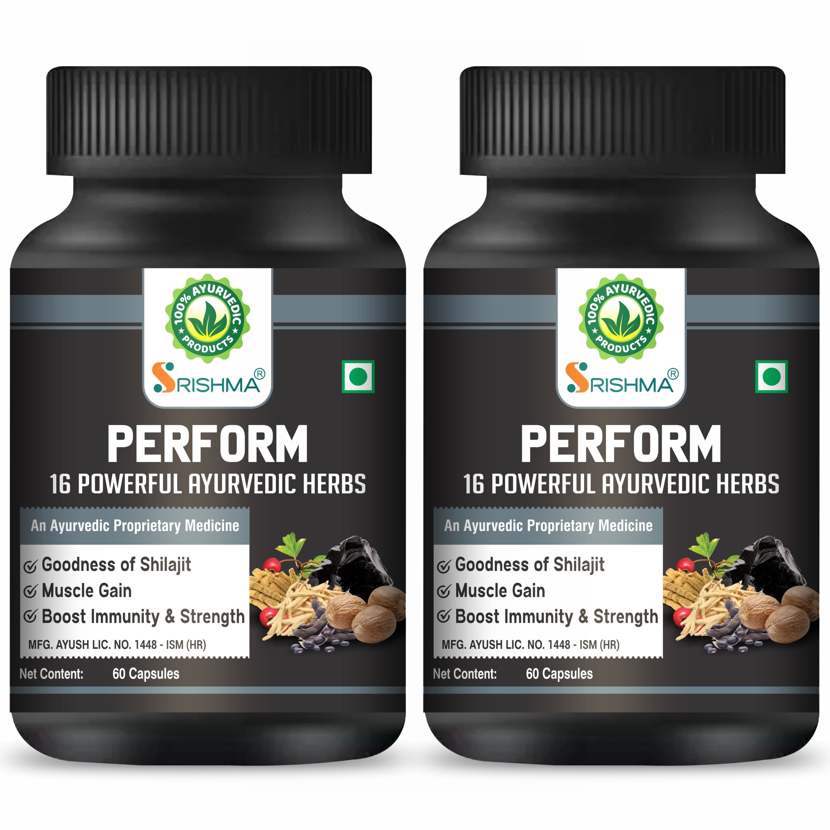 Power-Up Capsules with Swarn Bhasm for Strength, Stamina & Performance