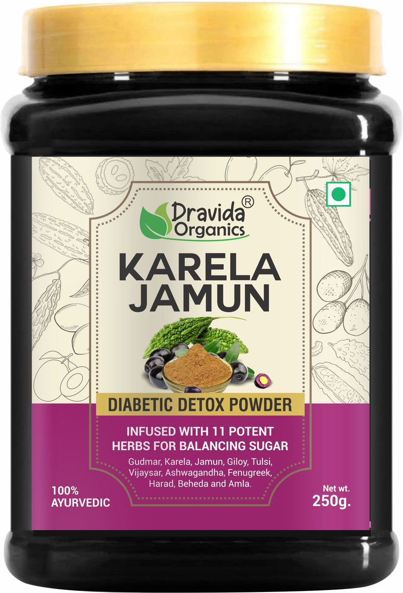 Karela & Jamun Powder | Blend of 11 Potent Herbs for Balancing Sugar